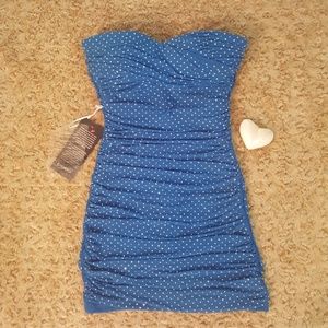 BEBE Strapless Mini-Dress